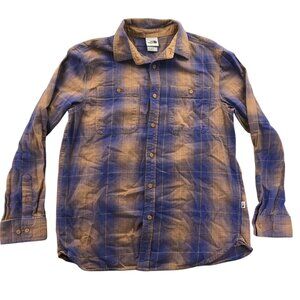 The North Face Mens Shirt Large Long Sleeve Plaid Button-Up Casual Retro Western